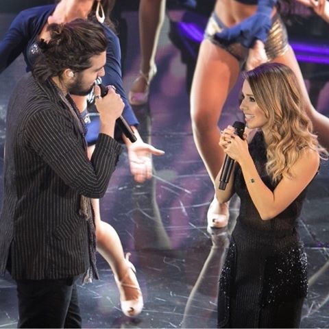 Sandy e Luan Santana cantaram juntos no programa (Foto: Instagram/Reprodução)
