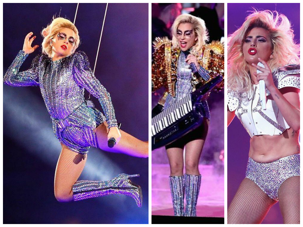 3 looks da Lady Gaga no intervalo do Super Bowl (Fotos: Instagram/Reprodução)