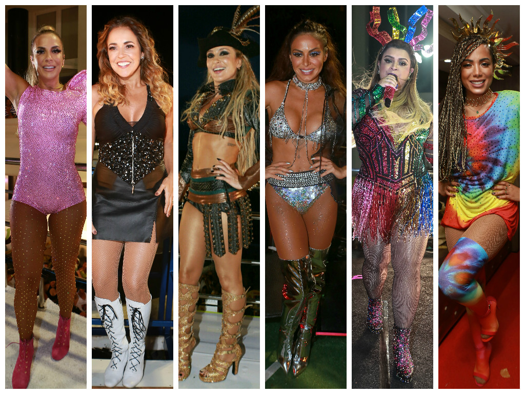 Looks das cantoras no Carnaval (Fotos: AgNews)