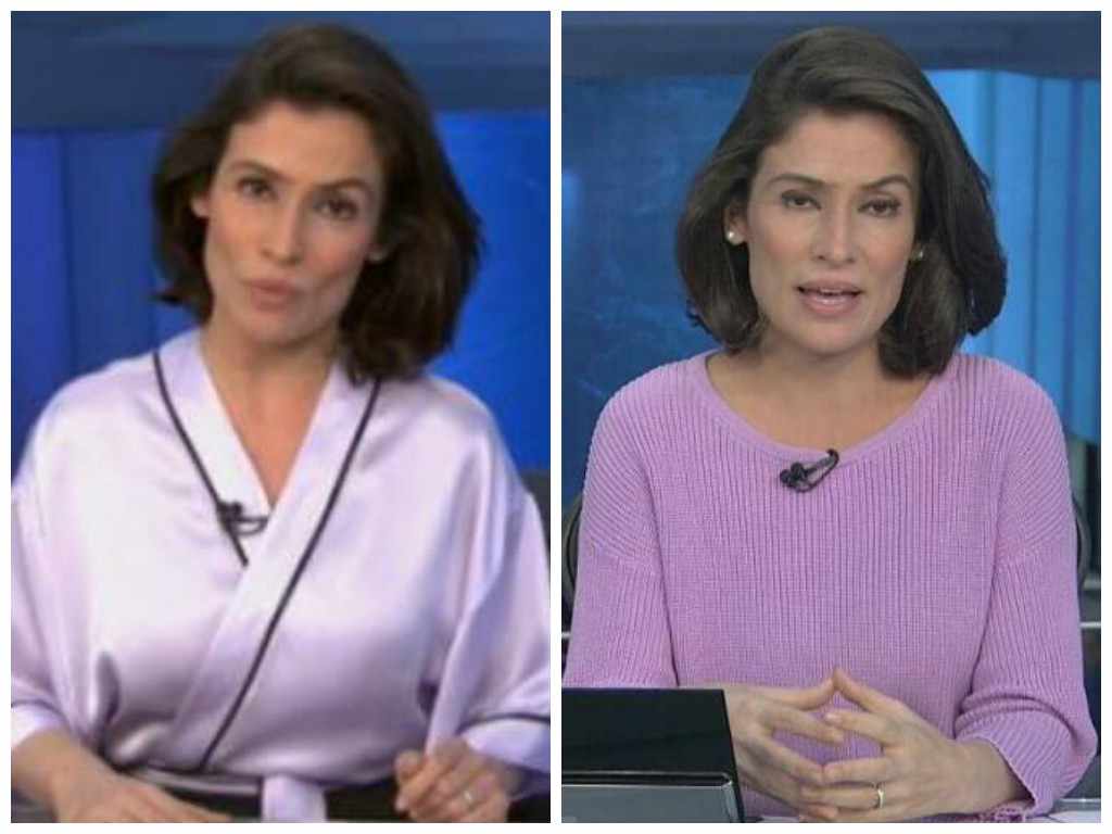 Renata Vasconcellos (Fotos: TV Globo/Reprodução)