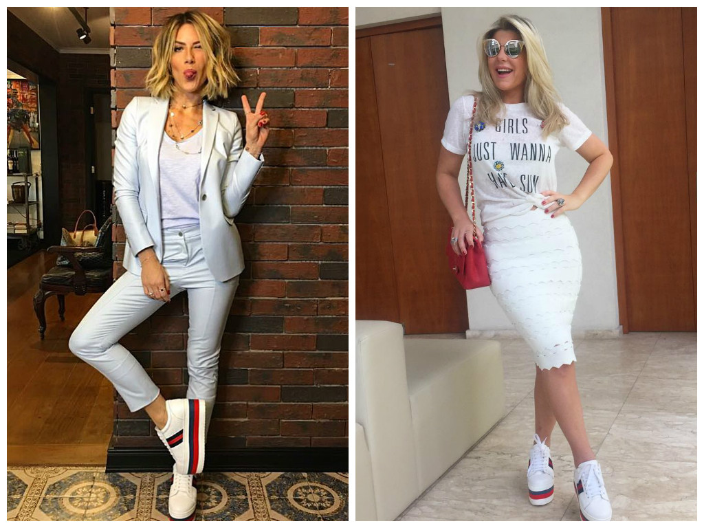 Giovanna Ewbank e Íris Stefanelli usam calçado igual (Fotos: Instagram/Reprodução)