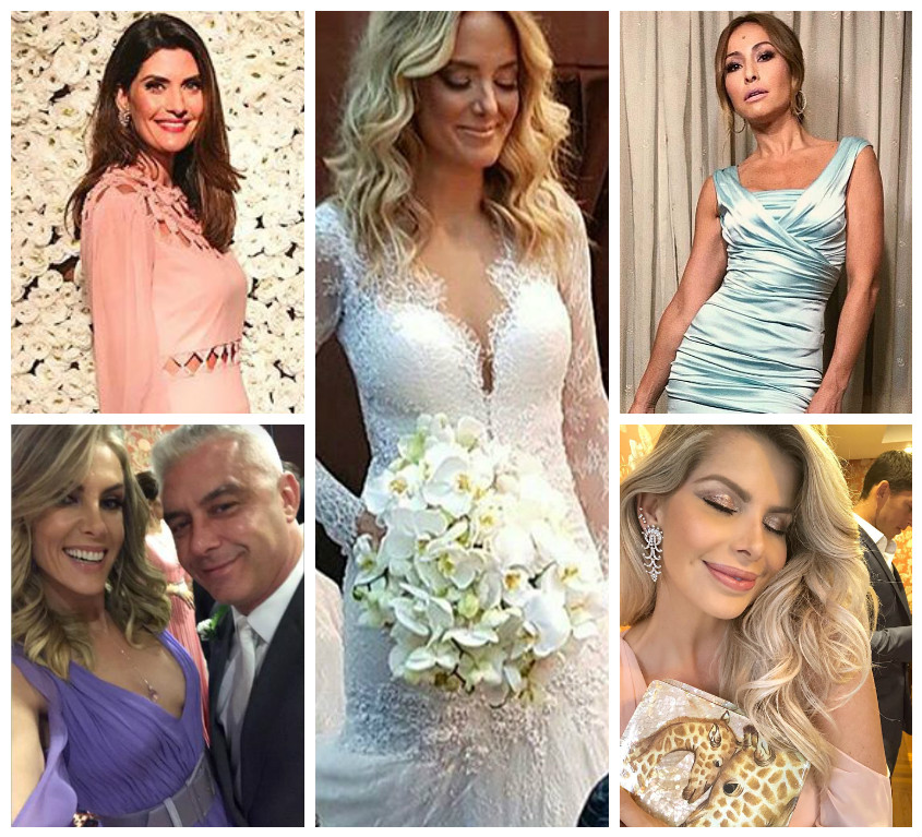 Noiva Ticiane Pinheiro e convidadas (Fotos: Reprodução/Instagram)