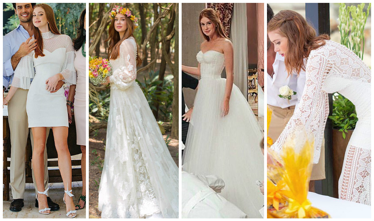 Quatro vestidos e 4 casamento (Fotos: Reprodução/Instagram)