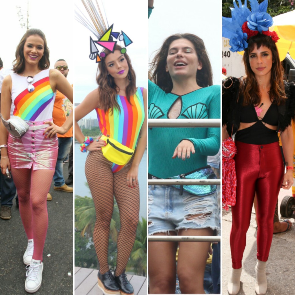 Famosas vestem body no Carnaval (Fotos: AgNews)