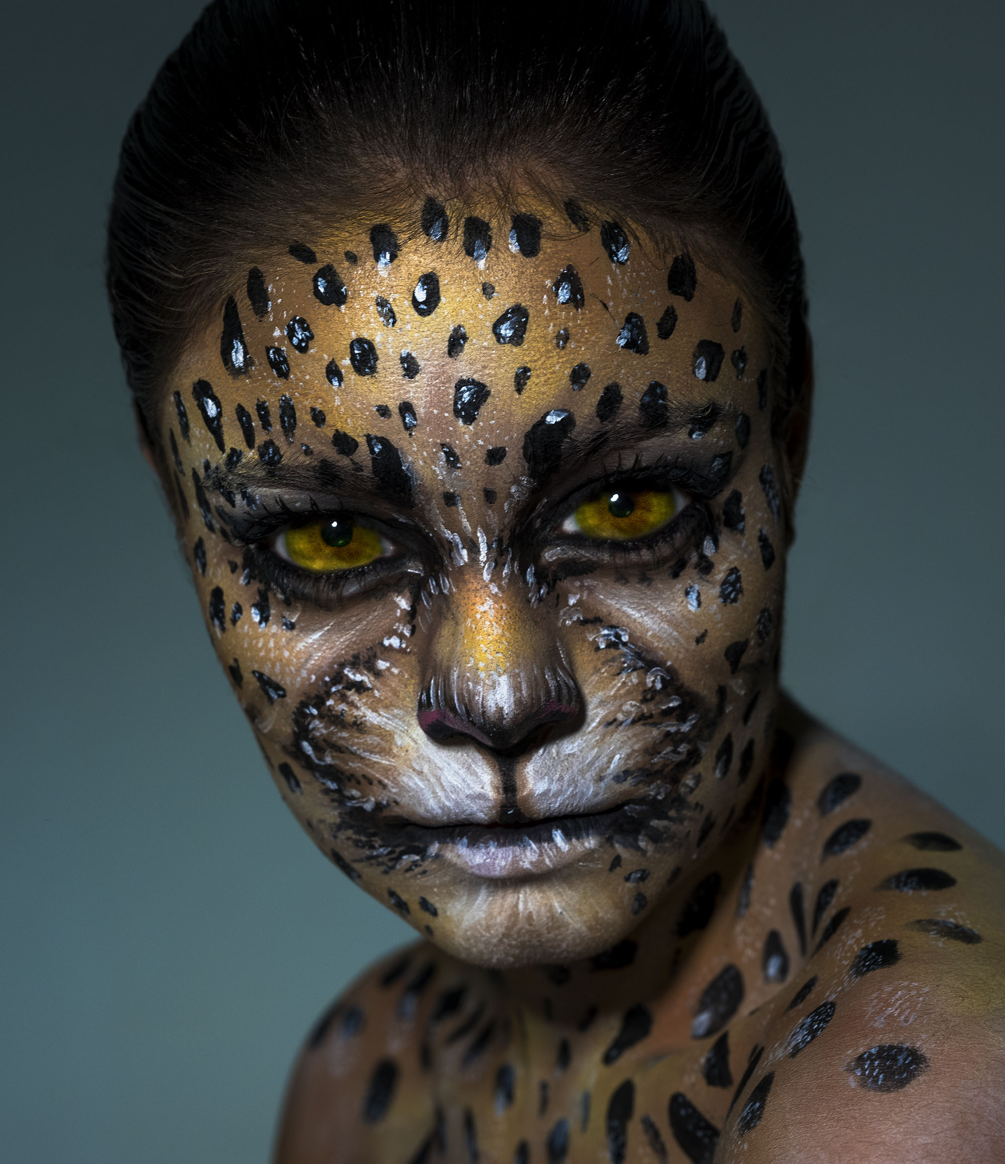 Sophie Charlotte como onça-pintada (Fotos: Jacques Dequeker/Divulgação)