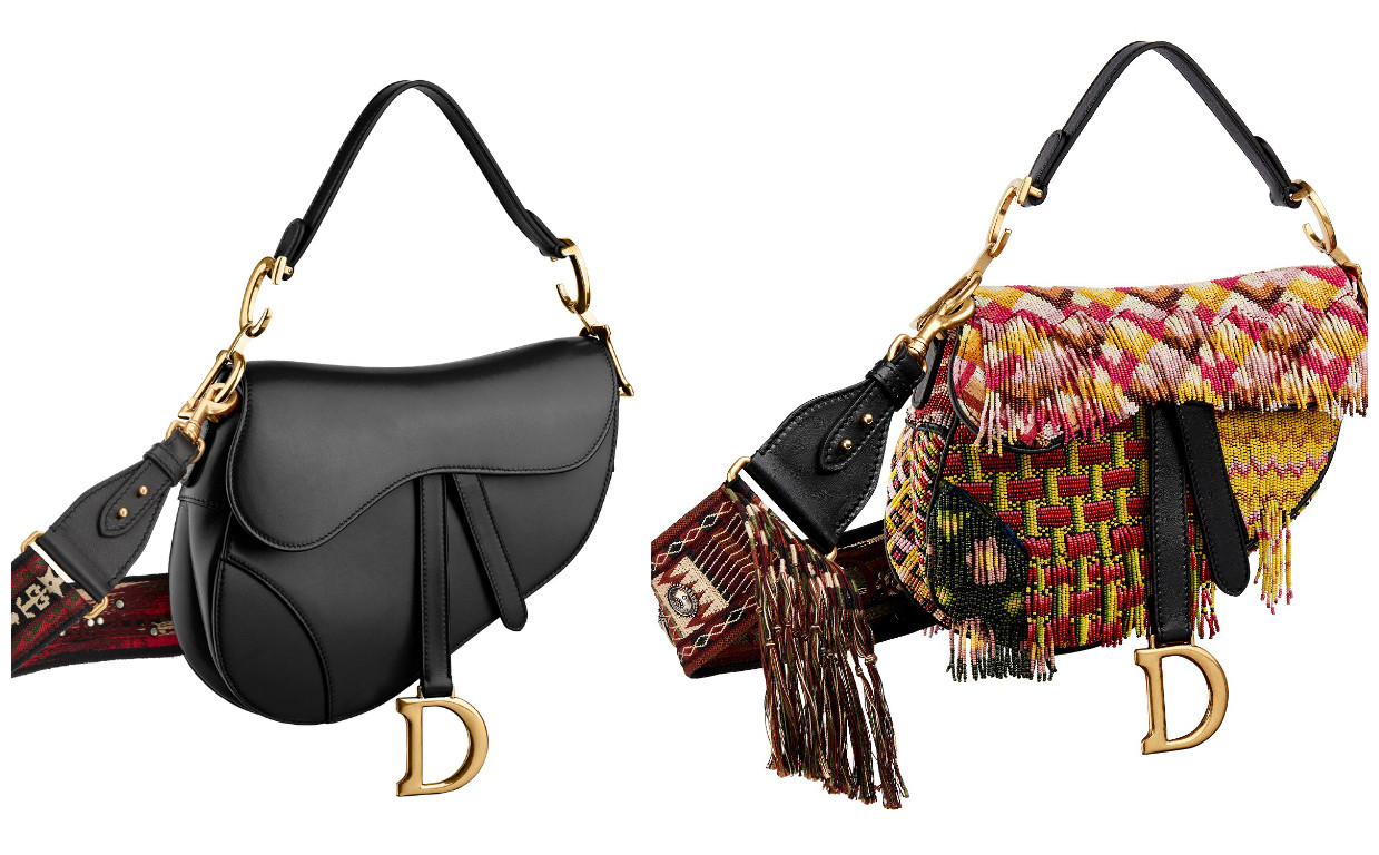Bolsa Saddle da Dior em duas versões (Fotos: Divulgação/Dior)