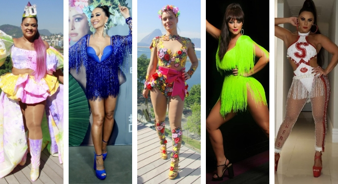 Looks das famosas no pré-Carnaval (Fotos: AgNews - Instagram/Reprodução)