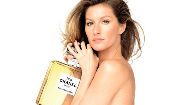 Gisele Bündchen como garoto-propaganda do perfume Chanel nº5 (Foto: Reprodução)