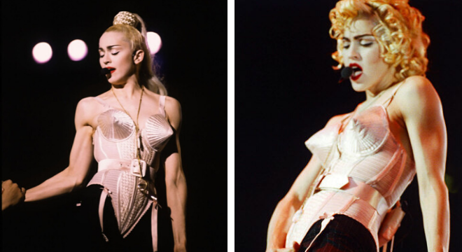 Madonna na turne "Blond Ambition" (Foto: Reprodução)