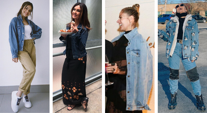 Looks das famosas com jaqueta jeans (Fotos: Instagram/Reprodução)