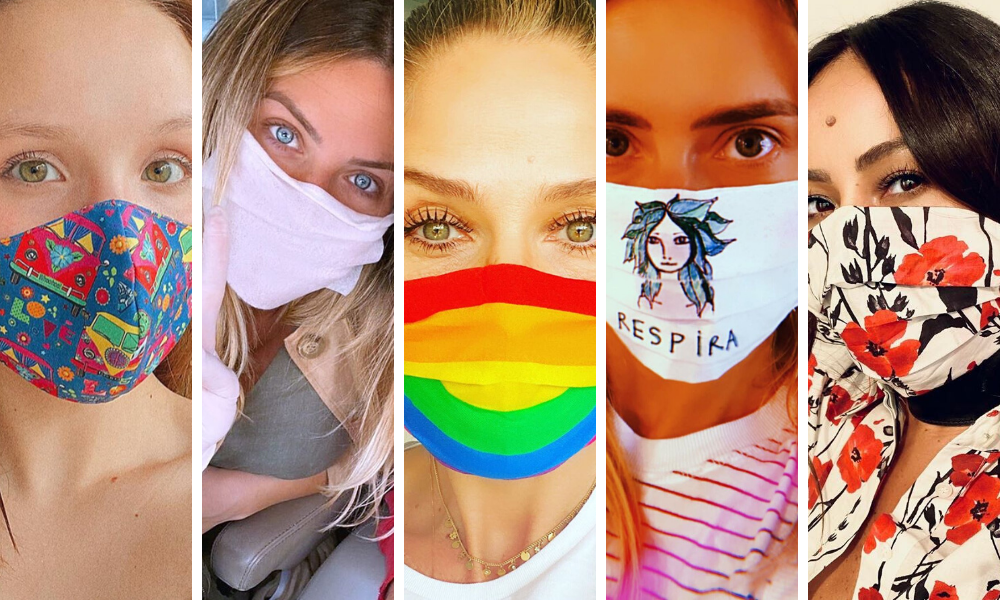 Famosas com máscara (Fotos: Reprodução/Instagram)