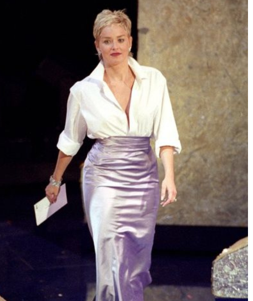 Sharon Stone de GAP no Oscar (Fotos:: Reprodução)