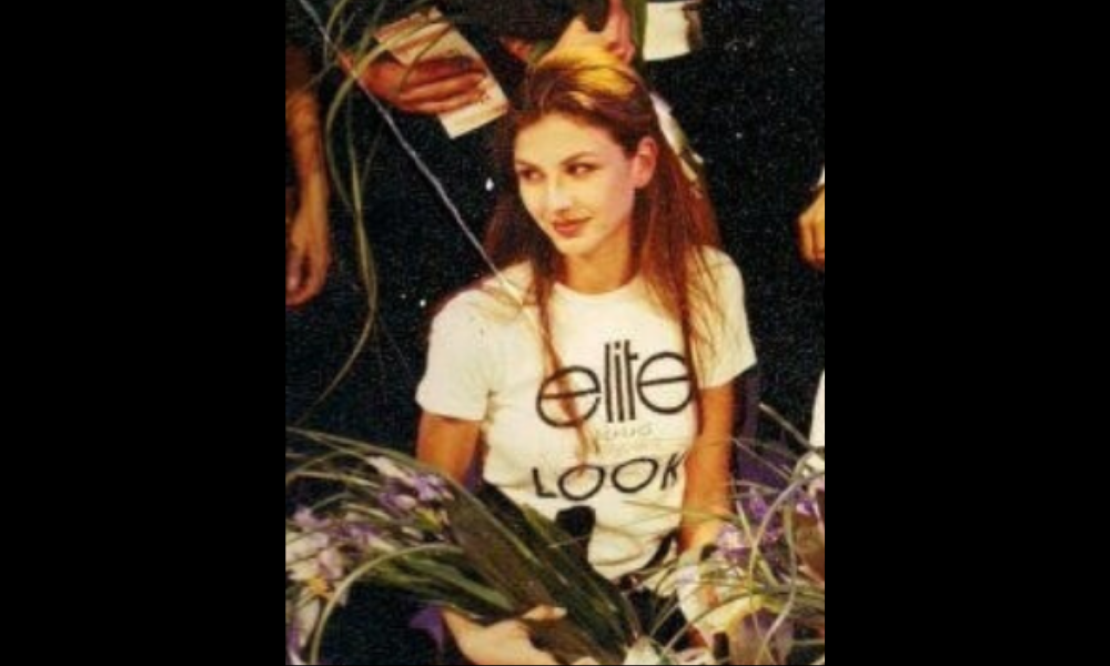 Gisele Bündchen no concurso em 1994 (Foto: Arquivo Pessoal/Liliana Gomes)