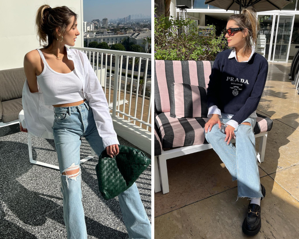 Sasha com calça jenas clara (Reprodução/Instagram)