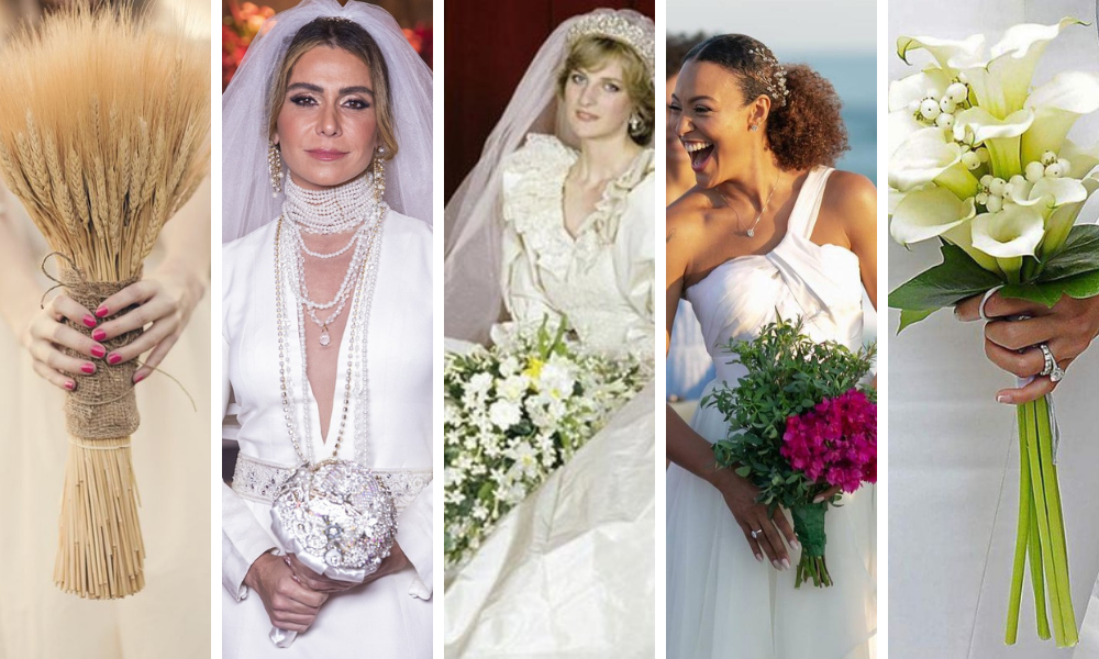 Buquês de noiva (Fotos: Divulgação/Rede Globo/Reprodução/Instagram/Pinterest)