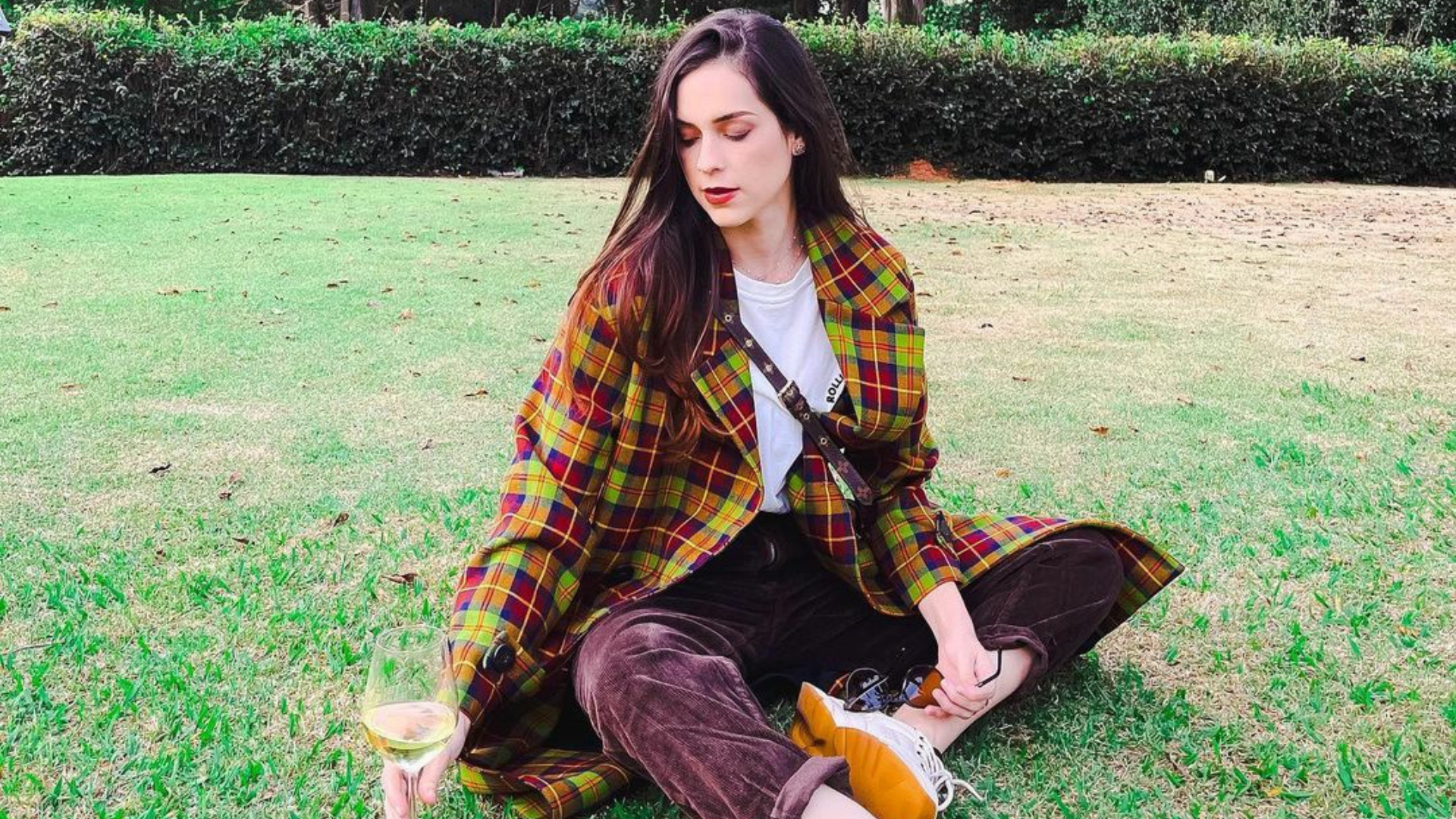 Sophia Abrahão de xadrez (Foto: @sophiaabrahao/Instagram/Reprodução)