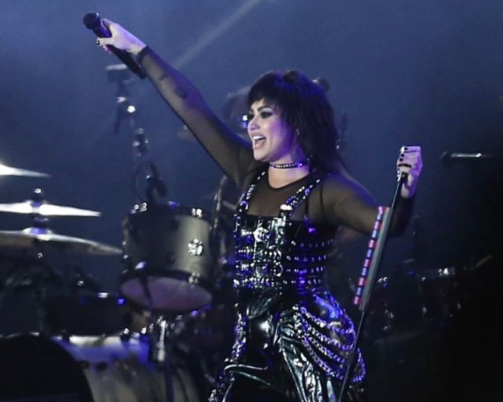 Demi Lovato no Rock in Rio (Foto: Brazil News)