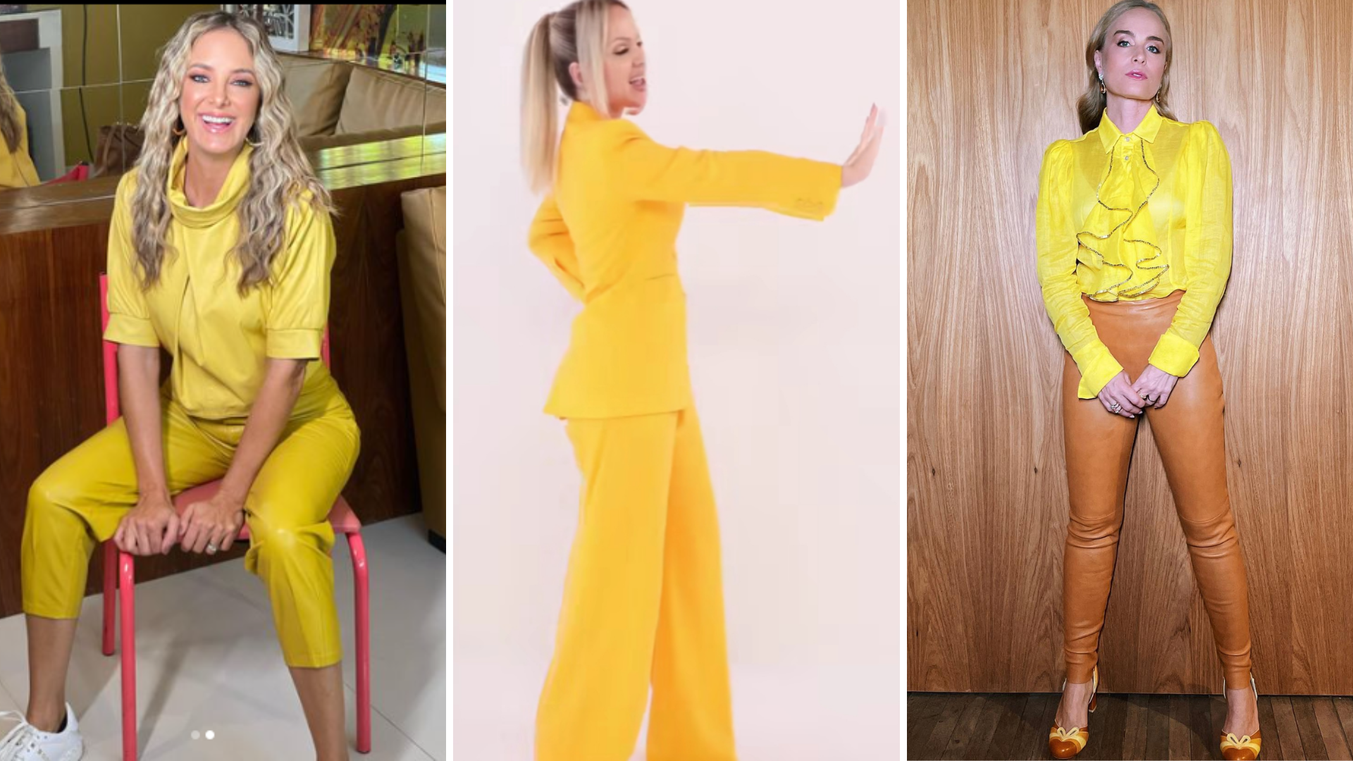 Famosas com look amarelo (Fotos: Instagram/Reprodução)