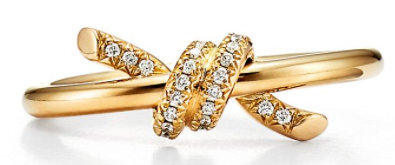 Anel Tiffany Knot em ouro amarelo e diamantes (Foto: Divulgação/Tiffany&Co)