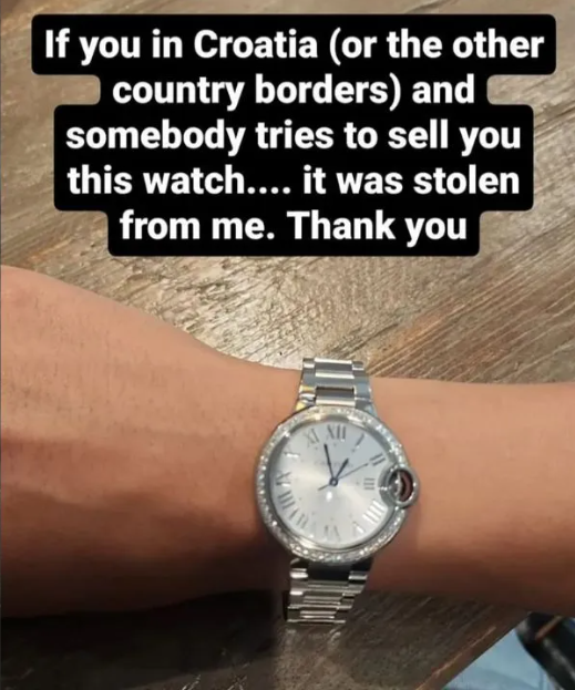 Relógio da Anitta (Foto: @anitta/Instagram/Reprodução)