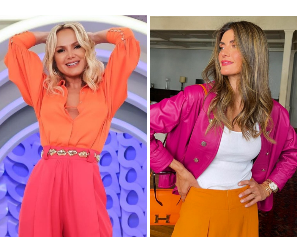 Eliana e Isabella Fiorentino usam rosa e laranja (Foto: Reprodução/Instagram)