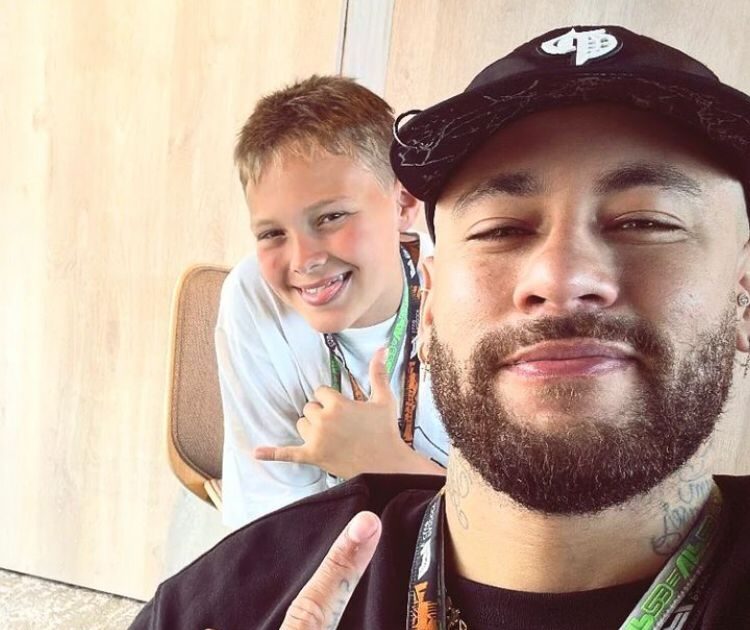 Neymar e Davi Lucca Davi Lucca e Neymar Jr. (Foto: Reprodução/Instagram)