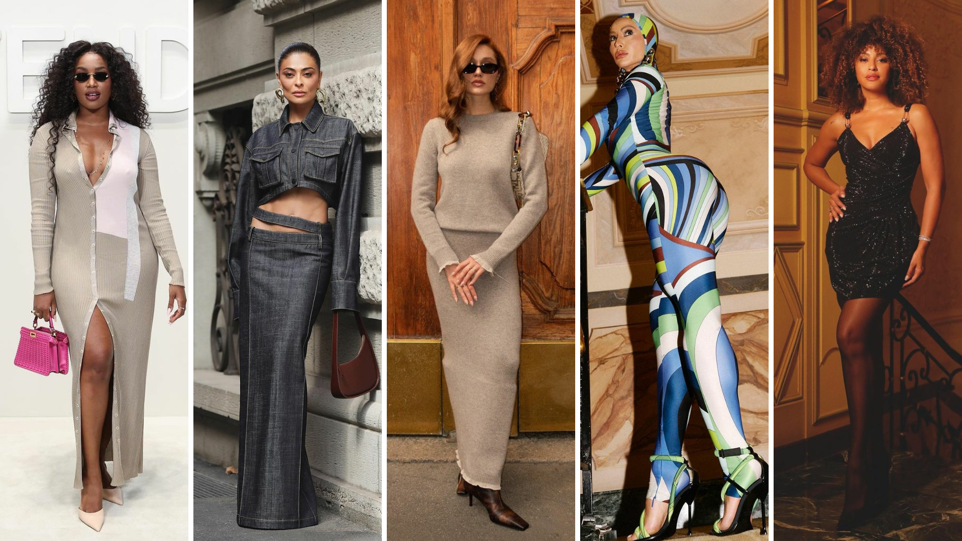 Famosas na Semana de Moda de Milão (Foto: Instagram/Reprodução)