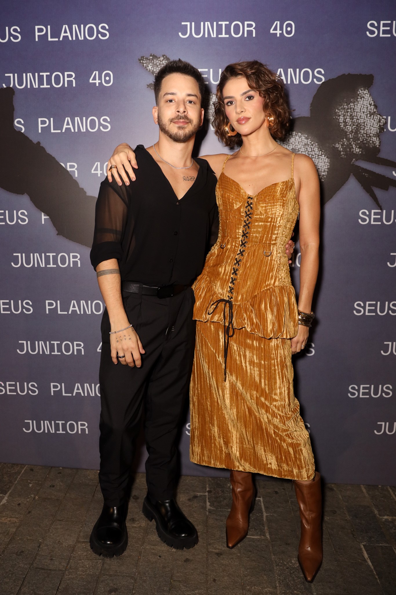 Júnior e a mulher Monica Benini (Foto: Lucas Ramos/Agência Brazil News)